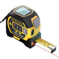 3in1 LCD Laser Rangefinder 5m Tape Measure Ruler Distance Meter Building Measurement Device Area Volumes Surveying Equipment