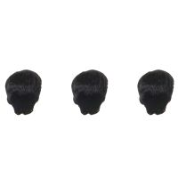 3X Fashion Wig Short Black Male Straight Synthetic Wig for Men Hair Fleeciness Realistic Natural Black Toupee Wigs