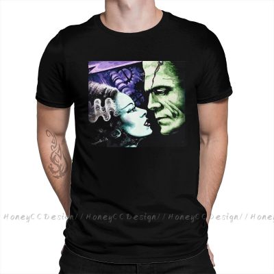 Frankenstein New Arrival T-Shirt Bride &amp; Frankie Monsters In Love Shirt Crewneck Cotton Men Tshirt For Adults Plus Size