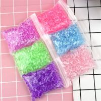 200Pcs Slime Filler Charms Acrylic Simulated Ice Cube Crystal Stone Transparent Decoration For DIY Slime Supplies Lizun Toy Kid Clay  Dough