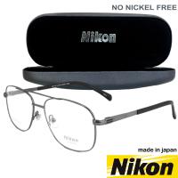 Nikon แว่นตา รุ่น NC 1345 กรอบเต็ม Square shape ทรงเหลี่ยม ขาสปริง วัสดุ นิกเกิลฟรี (สำหรับตัดเลนส์) กรอบแว่นตา สวมใส่สบาย น้ำหนักเบา มีความแข็งแรงทนทาน Full frame Eyeglass Spring legs Nickel Free material Eyewear Top Glasses