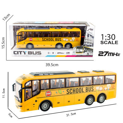 RC Bus 130 2.4G รีโมทคอนล Bus City Express ความเร็วสูง4ช่อง TourBus รุ่น Bus สมจริงด้วย Light ของเล่นเด็ก
