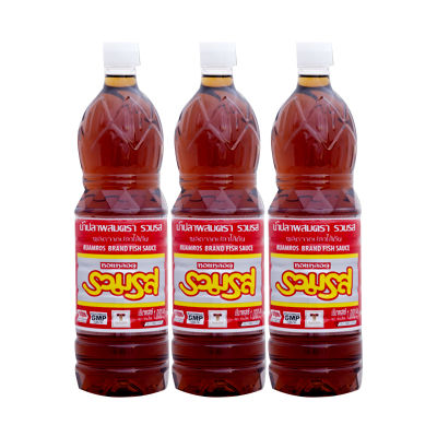 Ruamros Brand Fish Sauce 1000ml.×Pack3 รวมรส น้ำปลาผสม 1000มล.×แพ็ค3