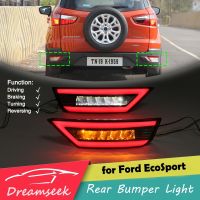 LEDสีแดงสะท้อนหลังกันชนไฟท้ายสำหรับFord EcoSport 2014 2015 2016 2017 2018 2019หยุดเบรกโคมไฟW/เปิดย้อนกลับสัญญาณ