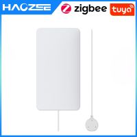 【LZ】₪  Tuya ZigBee Smart Home Sensor De Água Detector De Vazamento De Água Alarme Leleakage De Inundação Funciona com Tuya Zigbee Hub Zigbee2MQTT