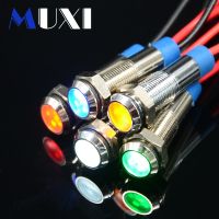 ☂✱☾ 6mm Signal lamp LED Metal Indicator WaterProof light With Red Blue Orange White Green Color 3V 5V 6V 12V 24V 36V 48V 110V 220V