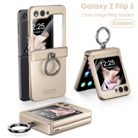 Samsung Galaxy Z Flip5 Case,with Automatic Return Wire Hinge Protector &amp; Ring Kickstand,Built-in Screen Protector Wireless Charging Cover Case for Galaxy Z Flip 5 5G