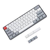 XDA Profile 61 Key Gray White ANSI Dye Sub PBT GK61 Keycaps For Mechanical Keyboard GK61X GK61XS DZ60 60 Keycap DIY