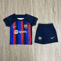 ชุดฟุตบอลเด็ก ชุดบอลเด็ก Barcelona 2022/2023 HOME ซื้อครั้งเดียวได้ทั้งชุด (เสื้อ+กางเกง) สินค้าเกรด AAA (K-33)