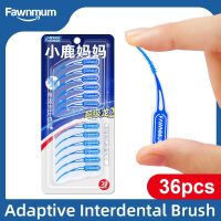 Fawnmum 36Pcs/set Interdental Brushes Super Soft Silicone Dental Cleaning Brush Toothpicks Teeth Care Dental floss Oral Tools