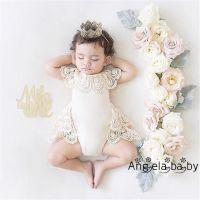 **ทารกแรกเกิดทารกสาวดอกไม้ Lace Romper ชุดบอดี้สูทเสื้อผ้าชุด Sunsuit