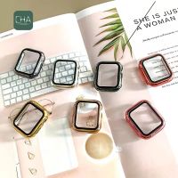 เคส + ฟิล์มกระจก สำหรับ applewatch se 6 5 4 3 ขนาด 40มม / 44มม เคสสําหรับแอปเปิ้ลวอช case iWatch เคส กระจกเงา