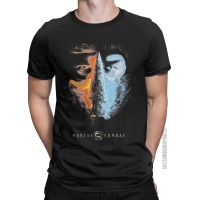 Mk Movie Poster T Shirt MenS Pure Cotton Funny T-Shirt O Neck Mortal Kombat Tees Classic Short Sleeve Clothing Printing 【Size S-4XL-5XL-6XL】