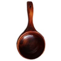 Wooden Spoon with Handle Soup Spoon Kimchi Bowl Outdoor Bowl Rice Spoon Fruit Salad Mixing Bowl