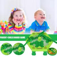 Ice Breaking Game Toy Penguin Trap Interactive Board Hammer Parent-Child Ice Gift Breaking Family Game Set Party With C3U4