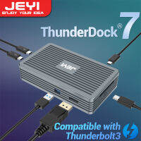 jianzhifen JEYI Thunderbock 7 Series Dock เข้ากันได้กับ Thunderbolt 3และ USB 4 TYPEC3.1 DP8K เครื่องชาร์จ PD M.2 SSD จัดเก็บ NVME