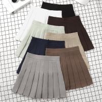 【CC】☑❀☂  Skirt Ladies 2022 Womens Waist Korean Pleated School Uniform