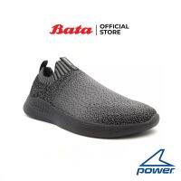 Bata POWER-MENS WALKING รองเท้าผ้าใบชายสำหรับเดิน แบบสวม สีเทา รหัส 8386013 Mensneaker