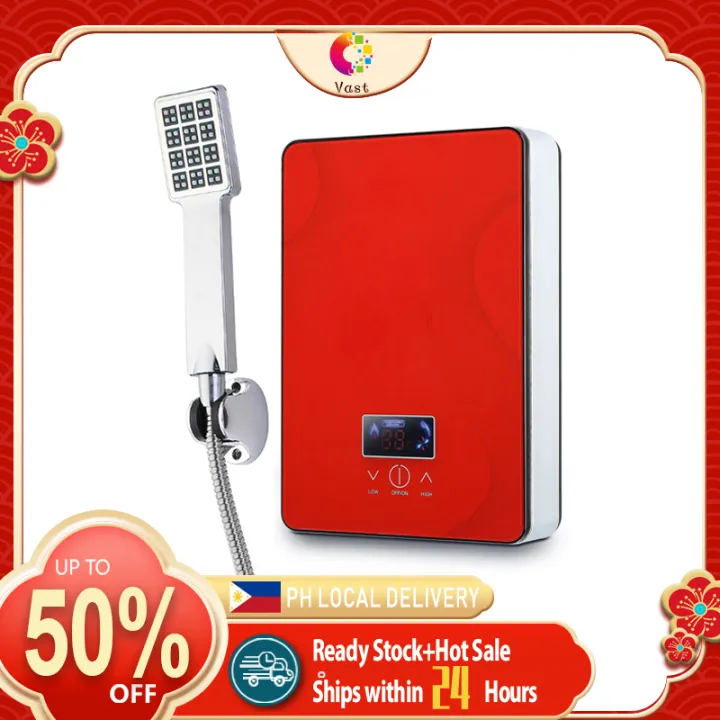 Bathroom Electric Water Heater Instant 220V 6500W Overheat Protection
