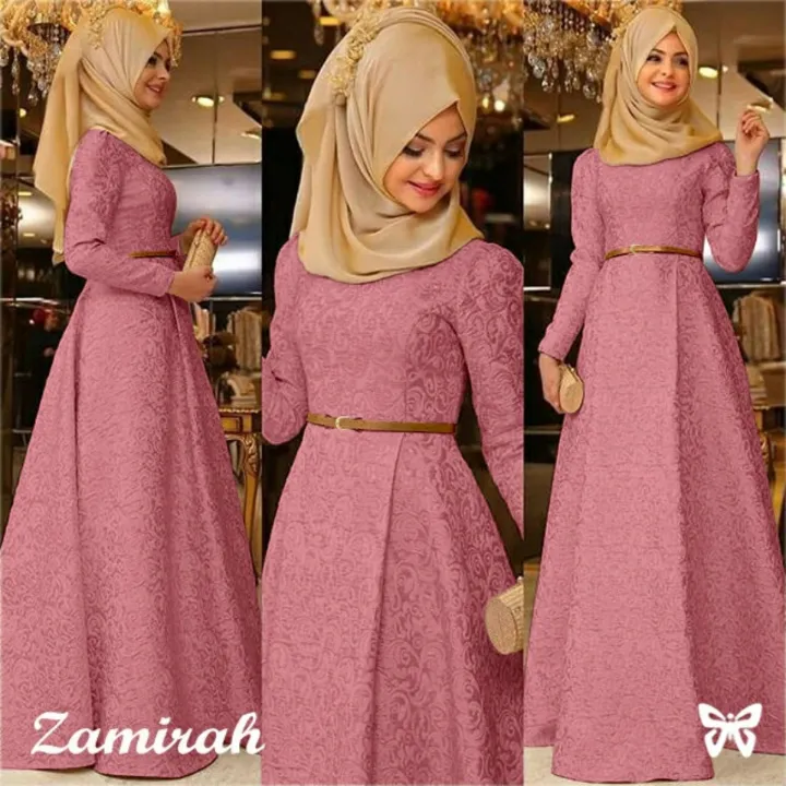 [Baju Model Baru] Dress Gamis Muslim Mirah / Hijab Muslim / Muslim