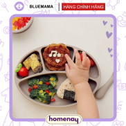 Khay ăn dặm chia ngăn Bluemama cho bé