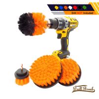 4PCS/Set Drill Brush Kit Cleaning Brush 2/3.5/4/5 Inch For Carpet Glass Car Tires Nylon Brushes Power Scrubber Drill