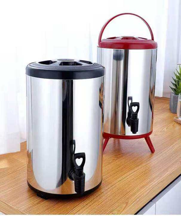 Milk Tea Bucket Milk Tea Barrel Water Jug Stainless Thermos Jug w