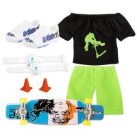 Mini Finger Scooter Set Mini Finger Skateboard With Pants And Shoes Halloween Party Favor Kids Game Toys