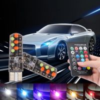 【LZ】♚  T10 W5W RGB LED Canbus 194 168 W5W 5050SMD Car Dome Reading Light Auto Clearance Lamp RGB LED Bulb With Remote Controller 12V