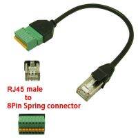 1ชิ้น Rj45ถึงสปริงตัวปรับขั้วปลายสาย Rj45ไปยังบล็อกอะแดปเตอร์เทอร์มินัล Rj45 8p8c เสียบเข้ากับขั้วต่อสปริง