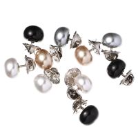 【cw】 Brooch Buttonssafety Button Shirt Pin Pearl Dress Coverjean Instant Clip Jeans Clipssew Lapelreplacement Collar Sweater Metal