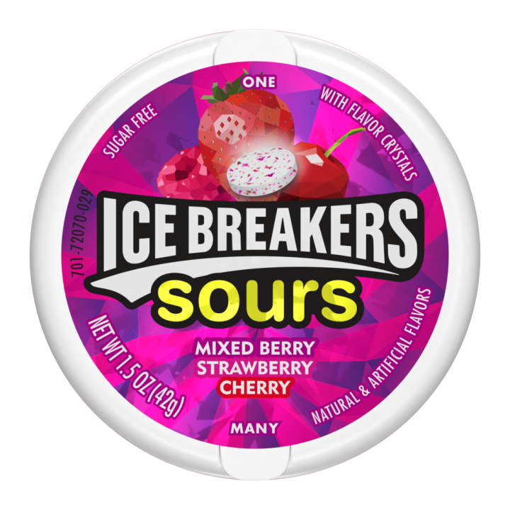 Ice Breakers Sours Candy Mints sugar free Keto Diabetic Low Carb