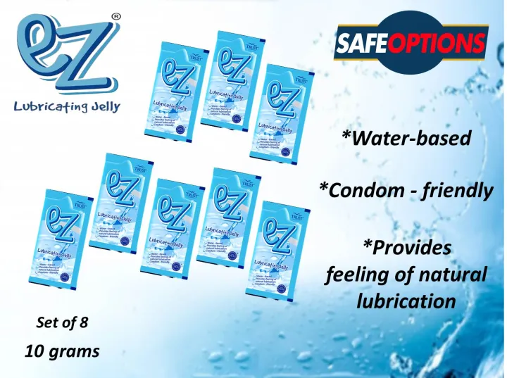 Authentic Trust EZ Lubricating Jelly Discreet Packaging 8 sachets