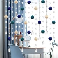 Nordic crystal bead curtain cane sitting room porch corridor partition bedroom adornment shade curtain feng shui hang from punching