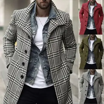 Cashmere long hot sale coat mens