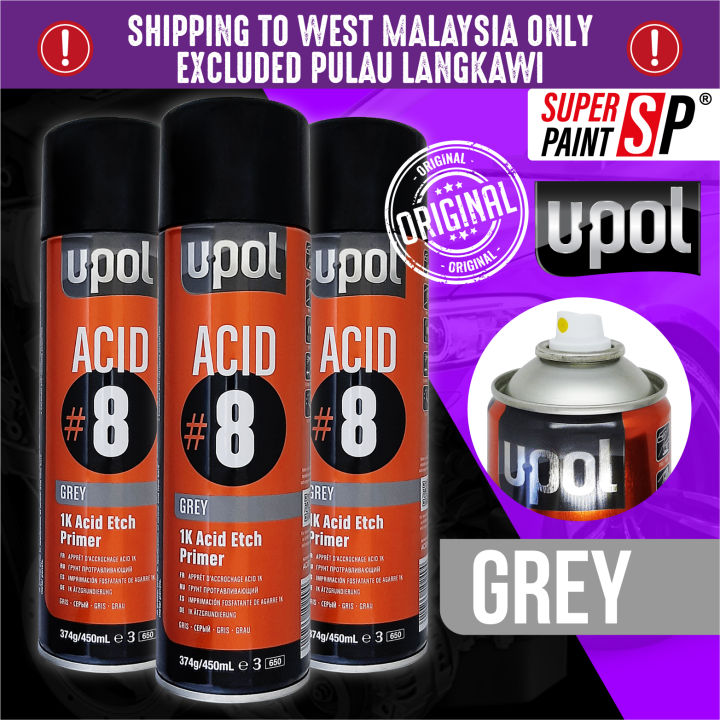 RAPTOR Acid Etch 1K Primer (GRAY) 450ml or ACID #8