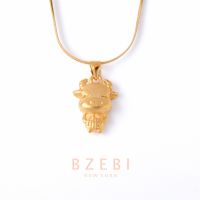 BZEBI สร้อยคอ 24K หุ้มทองแท้ เหมือนจริงที่สุด สร้อยทอง ทองโคลนนิ่ง สร้อยคอทอง ทองปลอม 508n