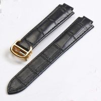 Replacement Cartier Blue Balloon Leather Straps Folding Buckle Mens and Womens Cowhide Straps 14mm 16mm 18mm and 20mm
