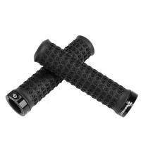 Bicycle Handlebar Cover Grips Rubber Soft Anti-Skid Cycling Bike Grips Mountain Road Bike Double Lock-on Handle End Grips Handlebars