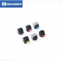 10Pcs/lot HUANO Mute Button 6x6x7.3mm quare silent mouse micro switch Red Black Yellow Blue Green 3 million Pink 10 million time