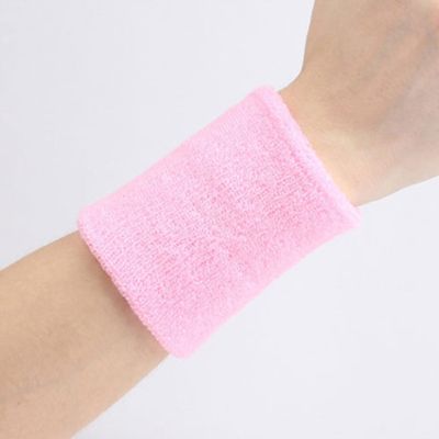 ；。‘【； Universal Sport Sweatband Fitness Support Wristband Multicolor Towel Band Brs For Tennis Basketball Running Sports Protector