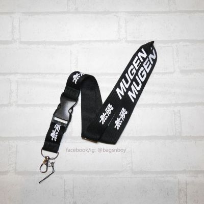 MUGEN Lanyard +ห่วงเล็ก สายคล้องคอ คล้องบัตร MUGEN สายหนา 2.5 ซม. สกรีนคมชัดไม่ลอก