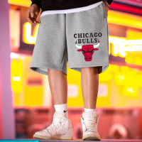 M-7XL Men Short Shorts Mens Clothing Pants NBA Bulls Seluar Pendek Lelaki Black Boy Basketball Drawstring Shorts Baggy Size Mens Sports Street Gym Pants Beach Pants Ready Stock