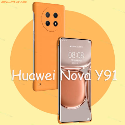 สำหรับ Huawei Nova Y91เคสโทรศัพท์น่ารักบางเฉียบไร้ขอบเคสกันกระแทกสีลูกกวาดฝาหลังป้องกันอย่างหนักสำหรับ EL003 2023ดีไซน์ใหม่