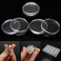 100Pcs Practical Coin Capsules Durable Reusable Transparent 27mm Acrylic Coin Protective Case