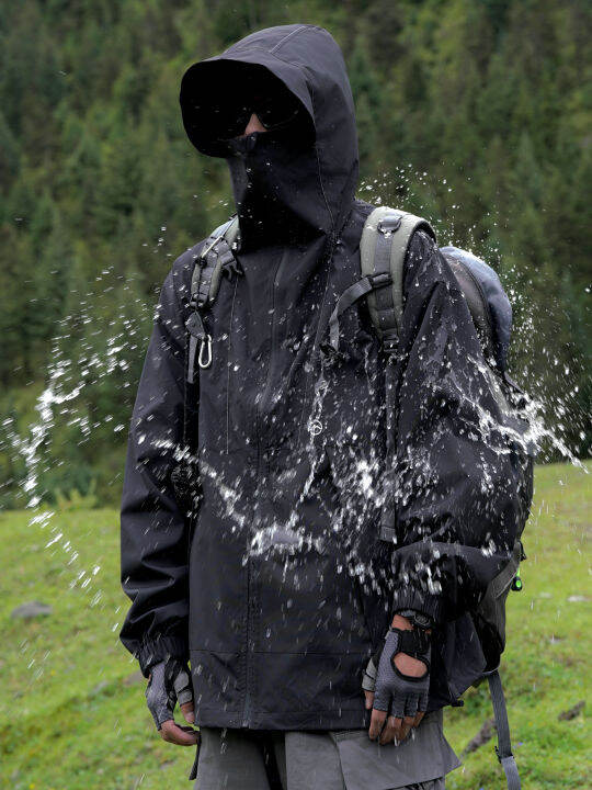 ฤดูใบไม้ผลิของผู้ชายที่มีคุณภาพสูง-hardshell-แจ็คเก็ตแฟชั่นผู้ชายแจ็คเก็ตคลุมด้วยผ้ากันน้ำกลางแจ้งปีนเขาแจ็คเก็ตรถจักรยานยนต์