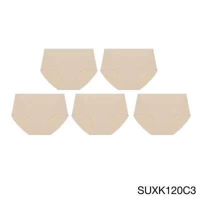 [ แพ็ค 5 ชิ้น ]Sabina กางเกงชั้นใน Seamless Fit รุ่น Soft Collection รหัส SUXK120 สีเนื้อเข้ม