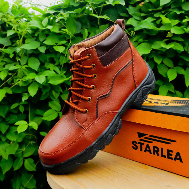 Sepatu Safety boot King Kulit Saude Impor Ujung Besi Terbaik Kuat Tahan