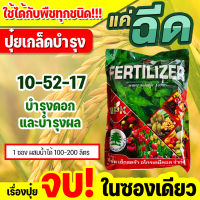 ปุ๋ยเกล็ด เอ็กซทราซอล Engrais Soluble (ฝรั่งเศส) สุตร Extrazol 10-52-17 ผงละเอียด สูตรบำรุงดอก บรรจุ 1 กิโลกรัม