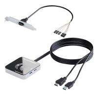 PC Power Button Power Switch for Desktop Computer Host Button USB3.0/USB2.0 Universal Desktop Computer Parts with 5Gps Speed for Home Hotel Internet Cafe Company grand